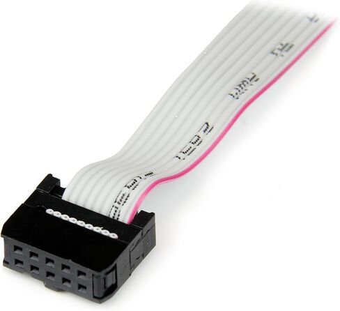 Startech.com 16in (40 سم) 9 PIN Serial Male to 10 Pin Motherboard Sloter Plate - محول المنفذ التسلسلي للوحة الأم (plate9m16) ، رمادي (حزمة 3) in Saudi Arabia