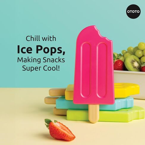 OTOTO NEW - ICE POPS Popsicle Ice Packs for Jund Joxes - Higds Funny ، إكسسوارات المطبخ اللطيفة ، أدوات المطبخ الباردة ، هدايا المطبخ في الفيل الأبيض ، حزم ثلج قابلة لإعادة الاستخدام لحزم البرد الباردة in Kuwait