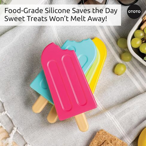 OTOTO NEW - ICE POPS Popsicle Ice Packs for Jund Joxes - Higds Funny ، إكسسوارات المطبخ اللطيفة ، أدوات المطبخ الباردة ، هدايا المطبخ في الفيل الأبيض ، حزم ثلج قابلة لإعادة الاستخدام لحزم البرد الباردة in Kuwait