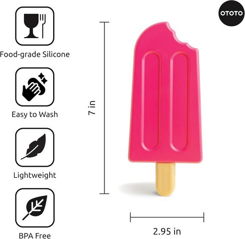 OTOTO NEW - ICE POPS Popsicle Ice Packs for Jund Joxes - Higds Funny ، إكسسوارات المطبخ اللطيفة ، أدوات المطبخ الباردة ، هدايا المطبخ في الفيل الأبيض ، حزم ثلج قابلة لإعادة الاستخدام لحزم البرد الباردة in Kuwait