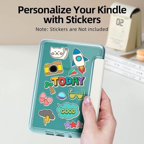 حافظة مع حزام يد لجهاز Kindle Paperwhite الجيل الثاني عشر 2024 مقاس 7 بوصات، وردي ساكورا in Kuwait