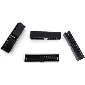 موصلات Pro 50 حزمة 10P 2.54 مم 0.1 بوصة DC3 PCB ذكر دبوس رؤوس 2x5 صفوف مزدوجة 10P ذكر إلى ذكر PCB DIP مستقيم، صفوف مزدوجة من لوحة الكمبيوتر من خلال شريط اللوحة (2x5-10P-50PK) in Saudi Arabia