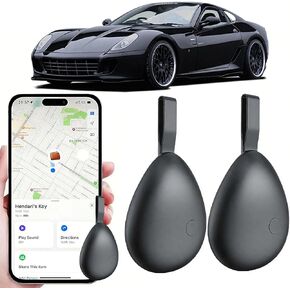GPS Tracker for Vehicles, Mini Tracking Device for Vehicles, Car Tracker Device Hidden No Subscription Work with Find My (iOS Only), Key Finder, for Kids, Dogs, Luggage, Bag (Black, 4 Pack) in Saudi Arabia