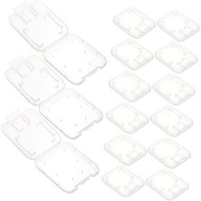 OperItacx 24PCS حالات بطاقة الذاكرة المحمولة منظمًا متوافقًا مع SD وبطاقات تخزين خفيفة الوزن مع تصميم مضغوط غطاء شفاف وحمل سهل in Kuwait