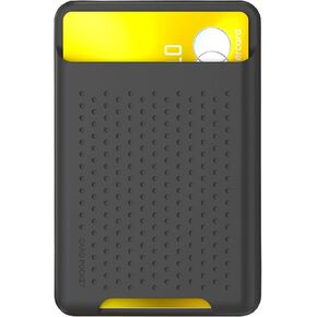 BIAJIYA Card Holder for Back of Phone for Stand MagSafe Magnetic Silicone Wallet Compatible with iPhone17/16/15/14/13/12/12 Pro/ 12 Mini/ 12 Pro Max (Black) in Saudi Arabia
