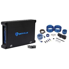 ROCKVILLE DB13 3000 واط الذروة/750W CEA تصنيف RMS Mono 2 OHM Amplifier+AMP KIT in Kuwait