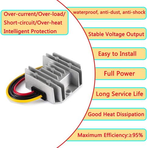 DC 12V 24V to 5V 3A Converter DC Voltage Reducer Regulator Step Down Buck Converter Power Supply Volt Transformer Module in Saudi Arabia