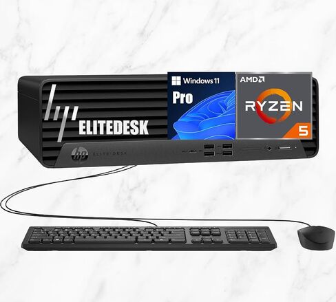 HP Elite 805 G9 عامل صغير عامل سطح المكتب | Amd Ryzen 5 ، 6-core cpu (حتى 5.0 جيجا هرتز) | 32GB DDR5 RAM ، 2TB SSD | AMD Radeon 740M الرسومات | وين 11 برو | لوحة المفاتيح والماوس | NPU التي تعمل منظمة العفو الدولية in Kuwait