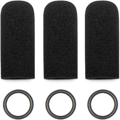 H10-13.4 غطاء MIC-متوافق مع David Clark H10-13.4 ، DC One-X ، Pro-X2 ، DC-PRO X ، H10 ، H20 Series Aviation Headsets & M-7/M-4/M-5/M-77/DC-87 Microphones-3 أغطية رغوة + 3 O Rings Rings in Saudi Arabia