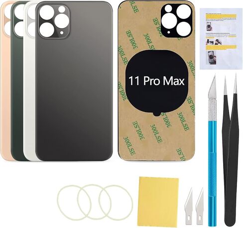 Back Screen Rear Glass Cover Replacement Compatible with iPhone 11 Pro Max 6.5 Inches All Carriers (Matte Space Gray) in Saudi Arabia
