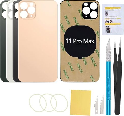 Back Screen Rear Glass Cover Replacement Compatible with iPhone 11 Pro Max 6.5 Inches All Carriers (Matte Space Gray) in Saudi Arabia