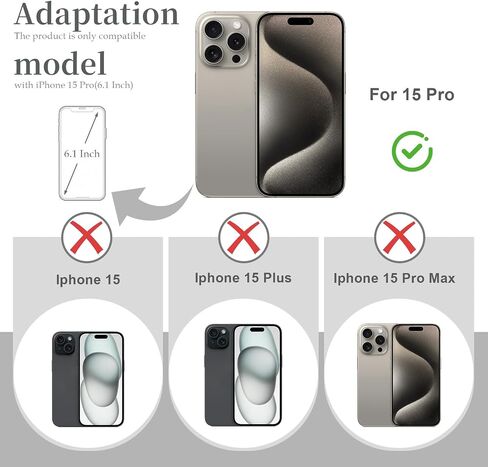 يتم تضمين استبدال الزجاج الخلفي لأجهزة iPhone 15 Pro (6.1 بوصة ، أسود التيتانيوم) أدوات إصلاح الشحن الزجاجية واللاسلكية المتكاملة in Kuwait