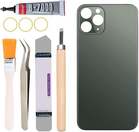 Back Covers Glass Replacement Compatible with iPhone 11 Pro Max 6.5 inches All Carriers with Professional Tool Set (Gray) in Kuwait