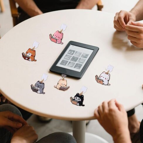 7pcs Cat Dust Slug Scarms for Kindle ، Cover USB C Port Cover Cover Cover Cap Protector و Decorating Accessories Charm for e-Readers Women Tethings Cat Lover Gifts in Saudi Arabia