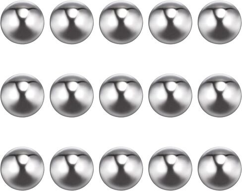 uxcell 15pcs 17mm 201 Stainless Steel Bearing Balls G1000 Precision in Saudi Arabia