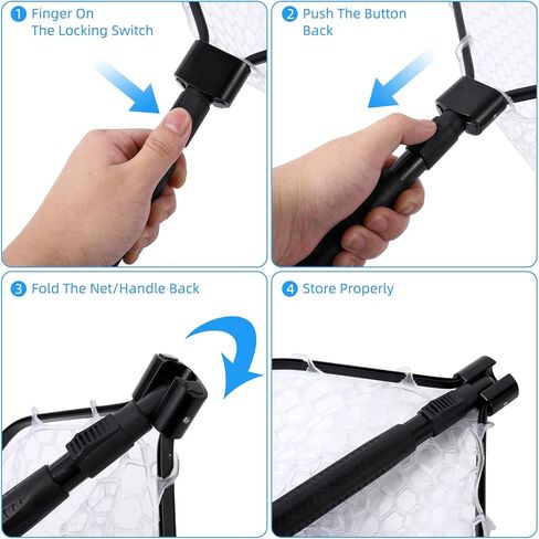 شبكات الصيد الخشبية - الأسماك المطاطية ، وعلب صيد الأسماك ، وشبكات الصيد مع المقابض in Kuwait