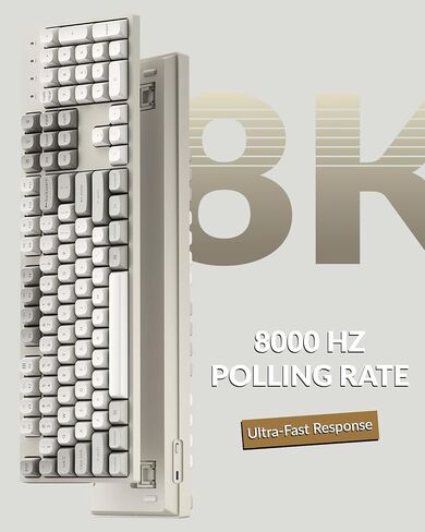 Keychron C2 Pro Wired Mechanical Keyboard with 8K Hz Polling Rate, Full Size Custom RGB Backlit Hot-Swappable, Non-Shine Through PBT Keycaps Compatible with Mac Windows Linux in Saudi Arabia