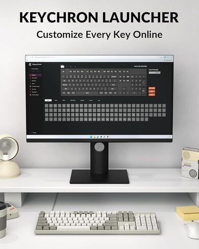 Keychron C2 Pro Wired Mechanical Keyboard with 8K Hz Polling Rate, Full Size Custom RGB Backlit Hot-Swappable, Non-Shine Through PBT Keycaps Compatible with Mac Windows Linux in Saudi Arabia