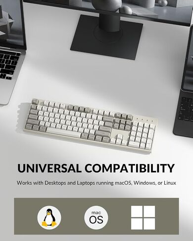Keychron C2 Pro Wired Mechanical Keyboard with 8K Hz Polling Rate, Full Size Custom RGB Backlit Hot-Swappable, Non-Shine Through PBT Keycaps Compatible with Mac Windows Linux in Saudi Arabia
