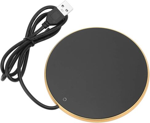55 درجة مئوية درجة الحرارة الثابتة لدرجة الحرارة الثابتة الدافئة ، دافئ شمعة USB المدمجة ، لوحة زجاجية مقسمة ، طاقة تلقائية ، لنزهة المكتب المنزلي ، إعدادات درجة الحرارة الذكية في ارتفاع (1) in Kuwait