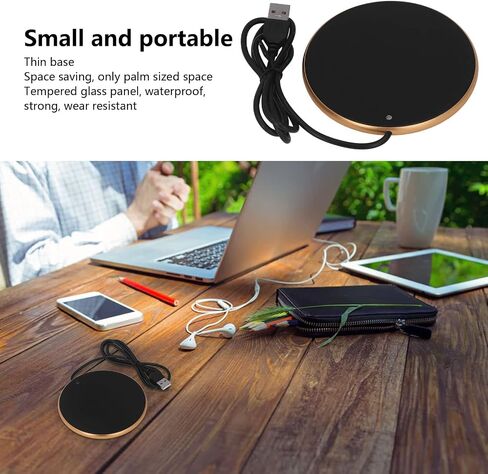 كوب القهوة أكثر دفئًا ، فنجان قهوة USB ذكي أكثر دفئًا ، 55 ℃ درجة حرارة ثابتة أكثر دفئًا ، مشروب كهربائي محمول أكثر دفئًا للبنك الدافئ in Saudi Arabia