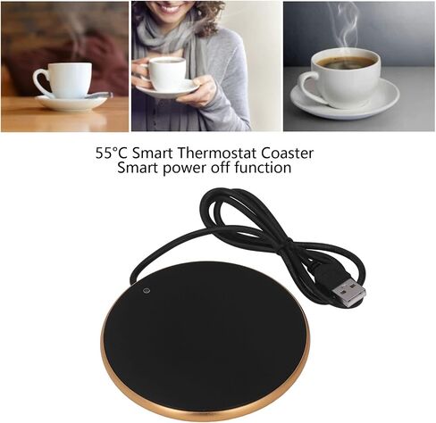 كوب القهوة أكثر دفئًا ، فنجان قهوة USB ذكي أكثر دفئًا ، 55 ℃ درجة حرارة ثابتة أكثر دفئًا ، مشروب كهربائي محمول أكثر دفئًا للبنك الدافئ in Saudi Arabia
