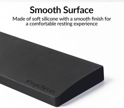 Ergonomic Silicone Wrist Rest for Keychron K12 / Q4 / Q60 / Q60 Max / Q4 Pro / Q4 HE / V4 / V4 Max, 12.04" Honeycomb Non-Slip Palm Rest, 60% Compact Mechanical Keyboard Support with Typing Pain Relief in Saudi Arabia