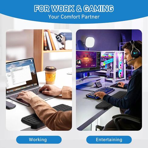2Pcs Elbow Pad for Desk, L-Shaped Desk EdgeRest withMemory Foam Elbow Support Padding, Desk Edge Non-Slip and Ergonomic Separate Design by KONOVOLY in Saudi Arabia