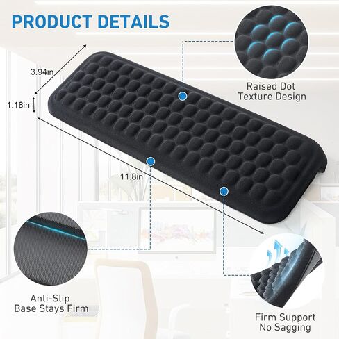 2Pcs Elbow Pad for Desk, L-Shaped Desk EdgeRest withMemory Foam Elbow Support Padding, Desk Edge Non-Slip and Ergonomic Separate Design by KONOVOLY in Saudi Arabia