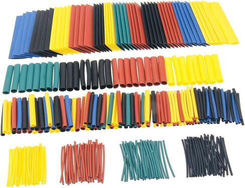 Healifty 328pcs حرارة أنبوب تقلص الأنبوب مجموعة الأسلاك مسطح أنبوب الحرارة للاستخدام الصناعي in Saudi Arabia