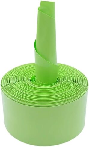 1M PVC Heat Heat Tube Pack ، for Film Film Wrap Case Cable Sleeve Green (عرض 30 مم) in Kuwait