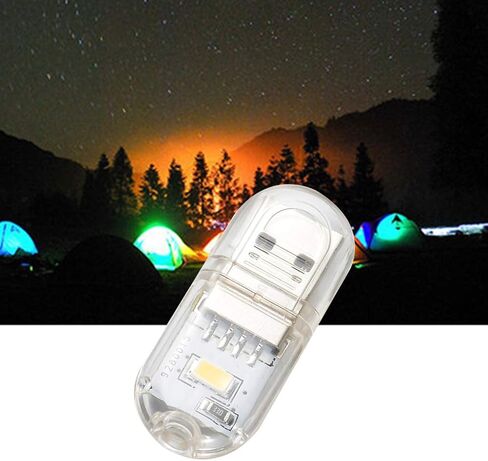 Portable Bright LED Night Light USB Reading Lamp for Computer Mobile Power Camping Lamp Accessories,PC in Saudi Arabia