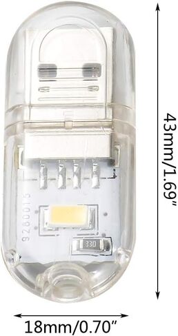 Portable Bright LED Night Light USB Reading Lamp for Computer Mobile Power Camping Lamp Accessories,PC in Saudi Arabia