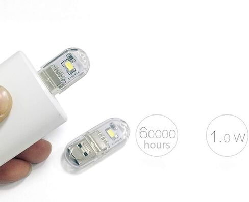 Portable Bright LED Night Light USB Reading Lamp for Computer Mobile Power Camping Lamp Accessories,PC in Saudi Arabia