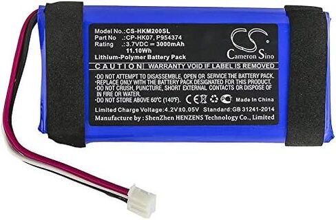 بطارية كاميرون سينو لهارمان/كاردون أونيكس ميني بي إن: هارمان/كاردون CP-HK07 ، P954374 3000MAH in Saudi Arabia