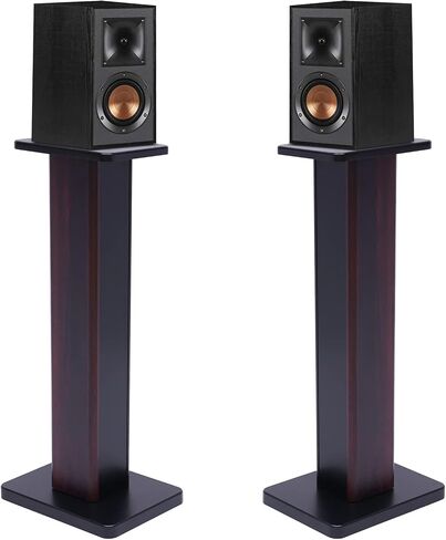 Universal Speaker Stands Pair for Surround Sound, 28" Floor Speaker Stands Bookshelf Speaker Stand Up to 30LBS for Home Theater (Black Walnut) in Saudi Arabia