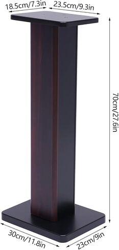 Universal Speaker Stands Pair for Surround Sound, 28" Floor Speaker Stands Bookshelf Speaker Stand Up to 30LBS for Home Theater (Black Walnut) in Saudi Arabia