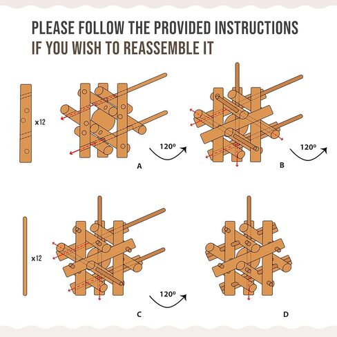 Wooden Chewing Toy for Small Animals, Natural Wood for Rabbit, Guinea Pig, Bunny, Chinchilla (Colored) in Saudi Arabia