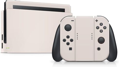 Tacky Design Classic Solid Color Switch Skin Wrap Cover, Cream Skin for Nintendo Switch, Premium Vinyl 3M Full Wrap Decal (Cream, Nintendo Switch (2017)) in Saudi Arabia