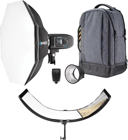 Westcott FJ400 Strobe 1 Light Backpack Kit With FJ-X3 M Universal Wireless Trigger and Eyelighter Bundle (22 عنصرًا) in Saudi Arabia