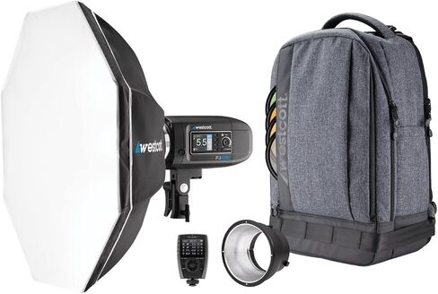 Westcott FJ400 Strobe 1 Light Backpack Kit With FJ-X3 M Universal Wireless Trigger and Eyelighter Bundle (22 عنصرًا) in Saudi Arabia