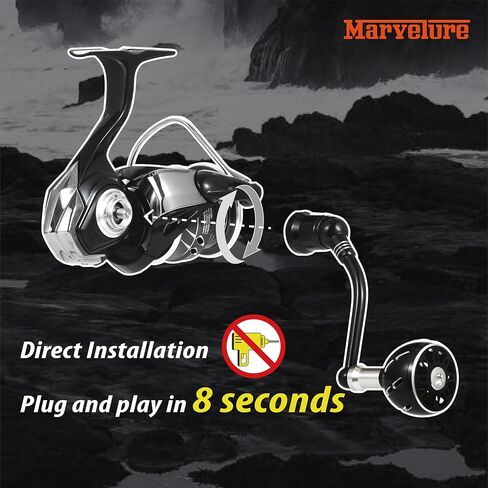 Power Handle Compatible for Daiwa Fuego LT, Ballistic LT, Tatula LT, Exceler LT 1000-4000 Spinning Reel Replacement Handle in Kuwait
