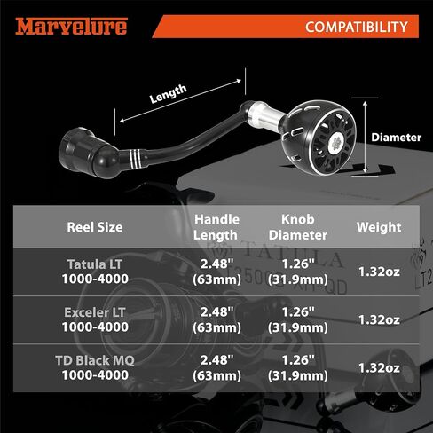 Power Handle Compatible for Daiwa Fuego LT, Ballistic LT, Tatula LT, Exceler LT 1000-4000 Spinning Reel Replacement Handle in Kuwait