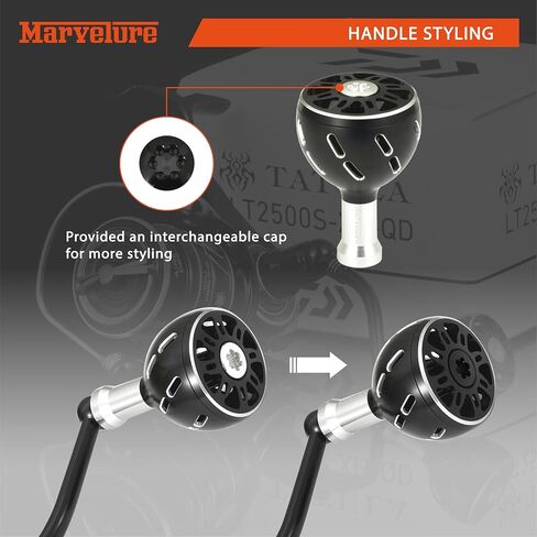 Power Handle Compatible for Daiwa Fuego LT, Ballistic LT, Tatula LT, Exceler LT 1000-4000 Spinning Reel Replacement Handle in Kuwait