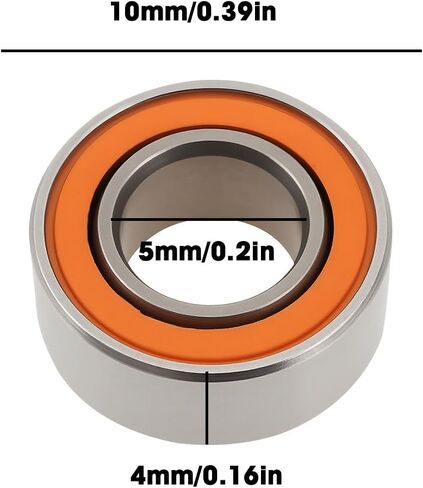 4pcs 5x10x4mm Stainless Steel Hybrid Ceramic Ball Bearing Suitable for Most Fishing Gear in Saudi Arabia