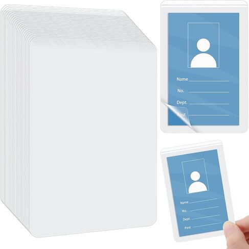 50 PCS Matte Self Lafficive Chloys Card Card Card Process لـ 2.6 × 3.9 بوصة 10 مللي شارة شارة مقاومة للماء لا توجد حرارة للحماية في مكتب الائتمان المدرسي in Saudi Arabia