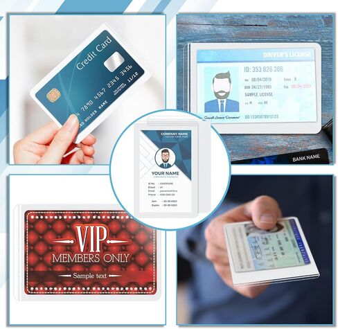 50 PCS Matte Self Lafficive Chloys Card Card Card Process لـ 2.6 × 3.9 بوصة 10 مللي شارة شارة مقاومة للماء لا توجد حرارة للحماية في مكتب الائتمان المدرسي in Saudi Arabia