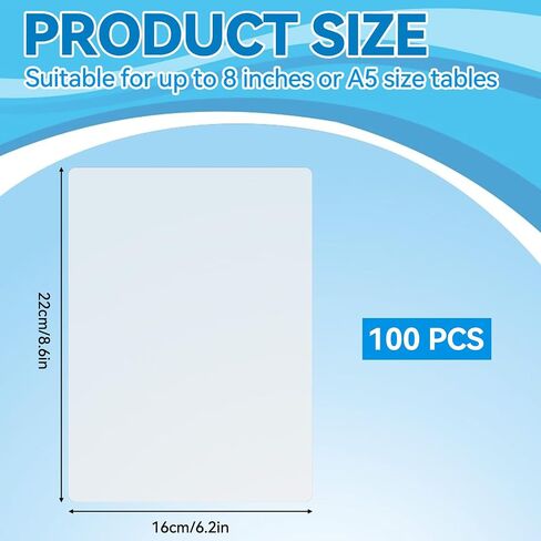 100 Packs Laminating Pouches 6" x 9" Clear Thermal Laminating Plastic Paper Laminator Sheets Index Card Laminating Pouches 5 mil Clear Lamination Sheets for Pass Cards Student ID Cards Work Permit in Saudi Arabia