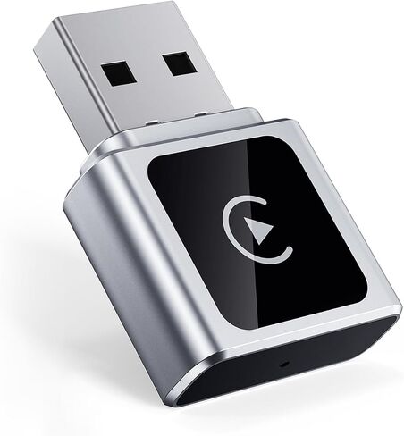 محول CarPlay اللاسلكي لـ Apple iPhone ، يحولون سلكية إلى مجموعة Carplay Mini WiRely مع محول USB-C إلى USB-A للسيارات من 2016 و IOS 10+ (Silver) in Saudi Arabia