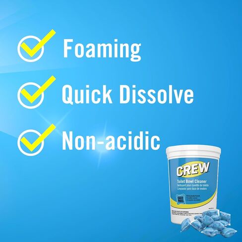 CREW Diversey Easy Paks منظف المراحيض، رائحة الزهور المنعشة، عبوة 0.5 أونصة، 90 عبوة/حوض، 2 حوض/كرتون in Kuwait
